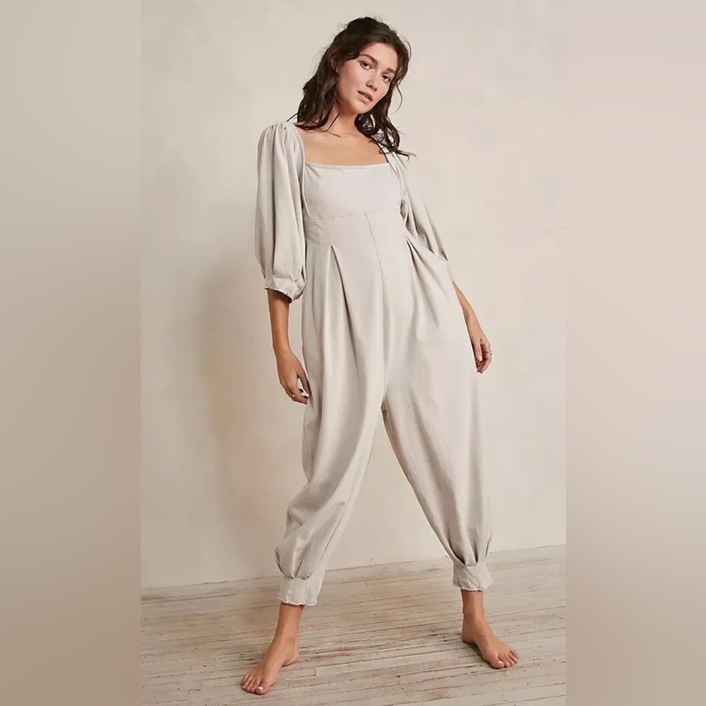 NWT Intimately Free People Lotta Love Romper Jumpsuit in Almond Milk Size M